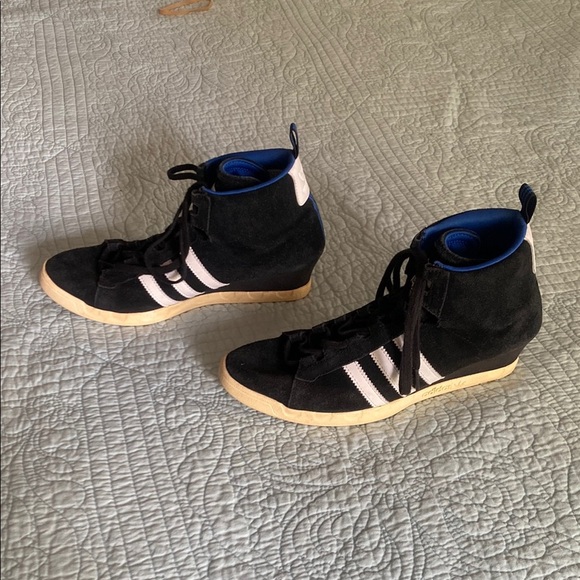 Adidas High-Top Wedges - Suede - Picture 3 of 8